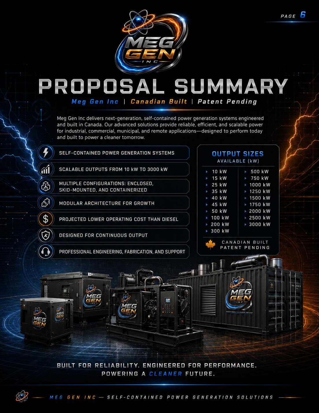 Meg-gen proposal summary